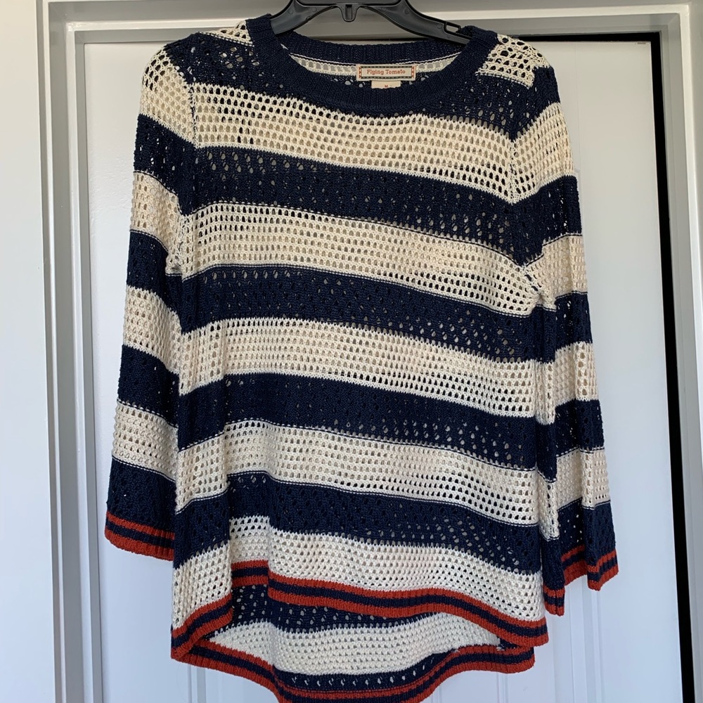 Stripe knit sweater
